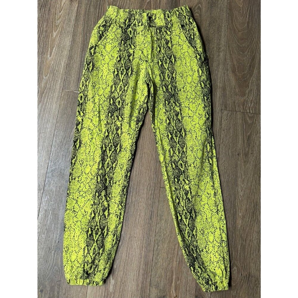 American Bazi Jeans‎ Women's Yellow/Black jogger style elastic waist 26x27, tagM